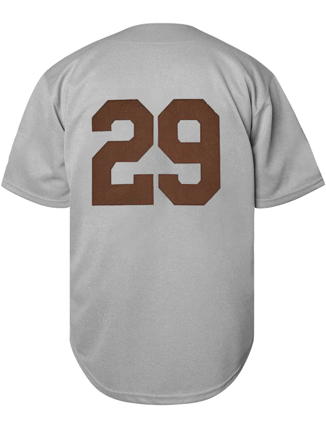 29 Grey ed Men's Baseball Shirt Match Party Training, Short Sleeve Jersey For Males Blue S-XXXL Free shipping