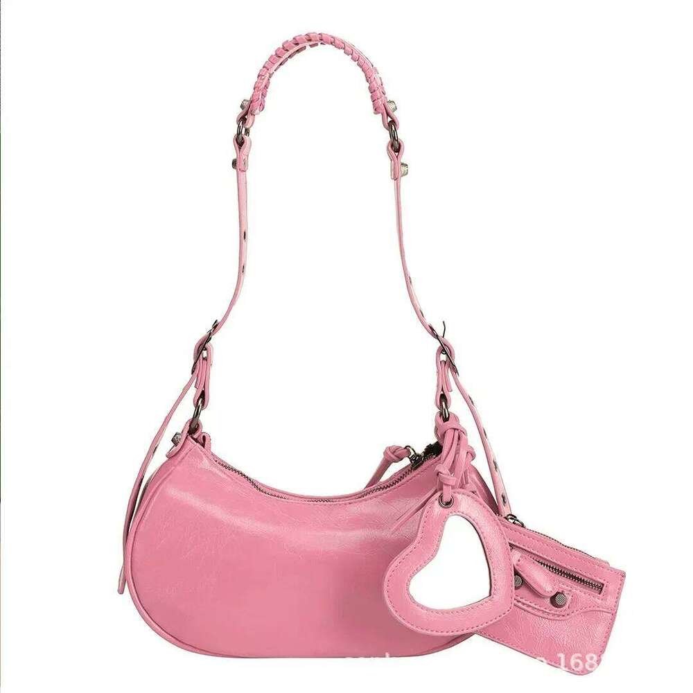 Women's Bags Designer New Size Heavy Duty Rivet Motorcycle Three-In-One Handbag Single Shoulder Crossbody Bag