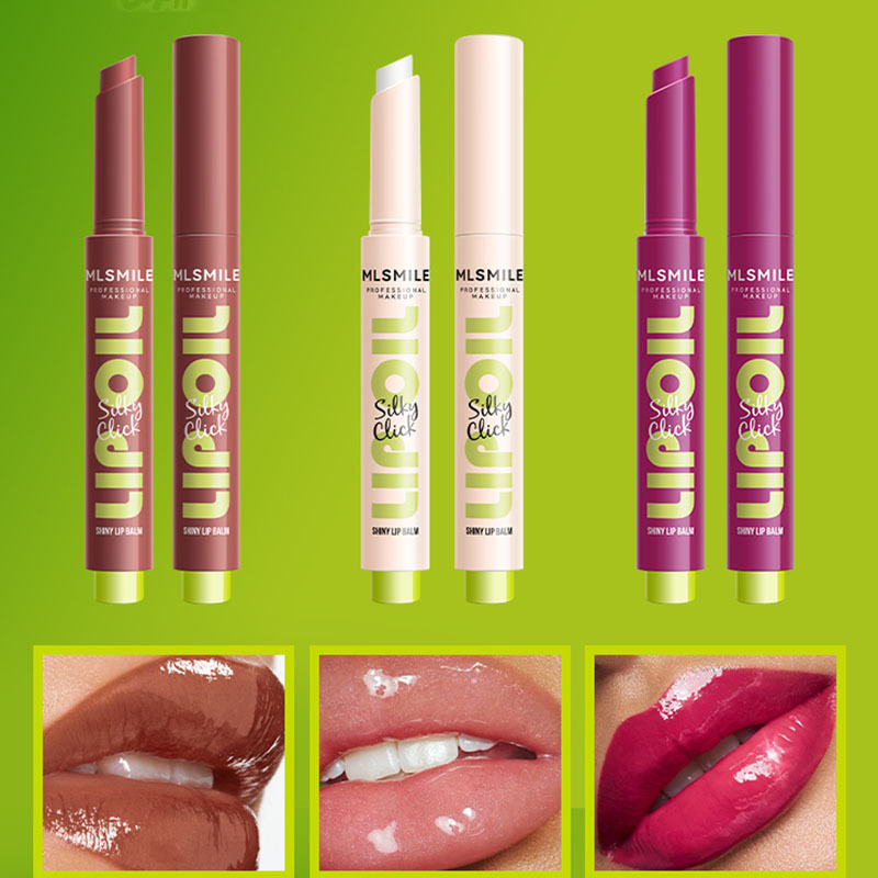 Press-on Lipstick 9 Color Mirror Watery Solid Lip Balm Shading Moisturizing Lip Tint