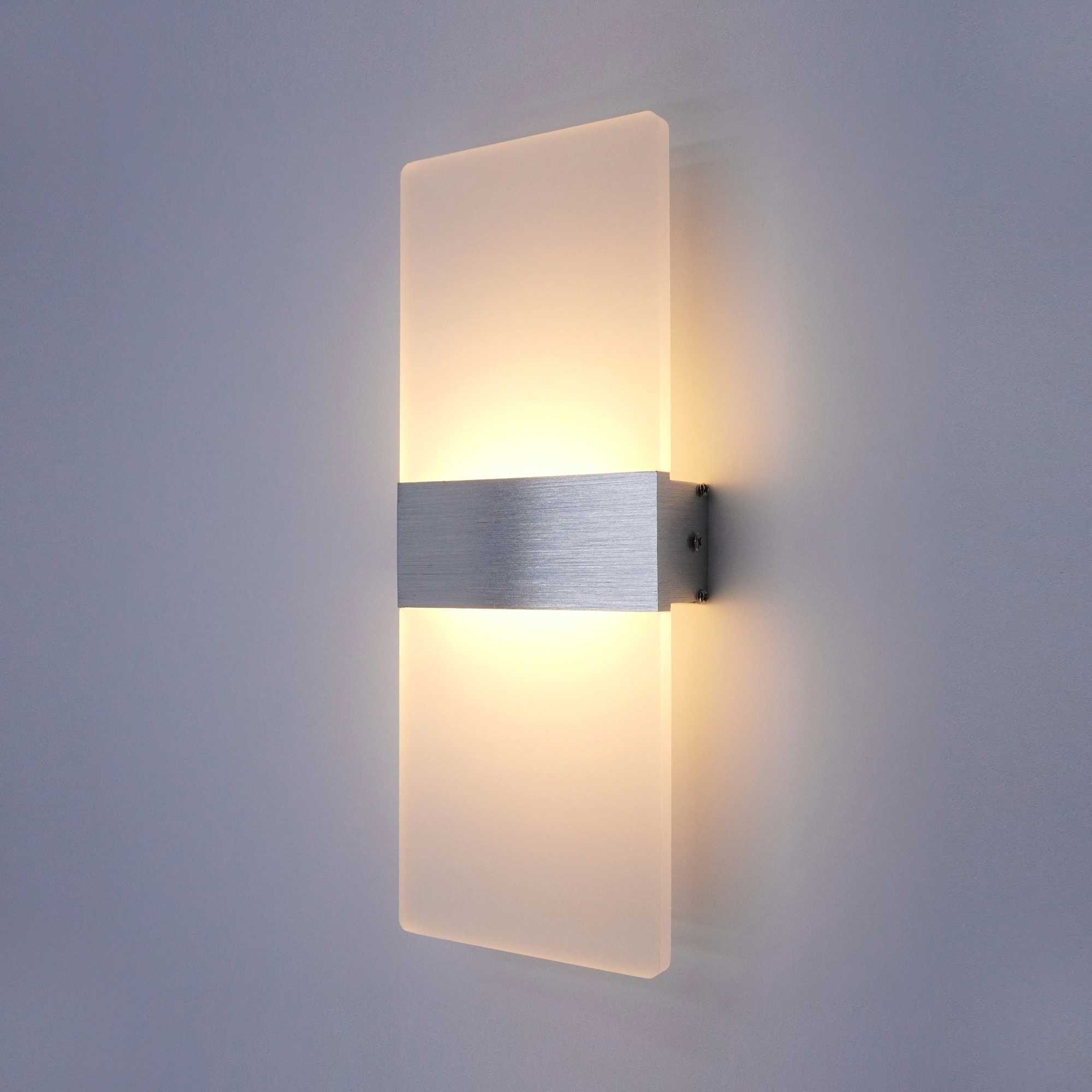 Modern minimalist wall lamp indoor LED wall light aluminum acrylic hardwire bedroom living room corridor staircase SconcesXJ250526