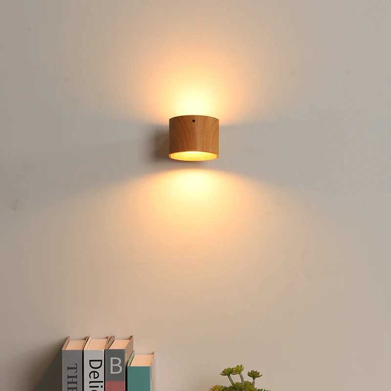 LED Double Head Wall Lamp Touch Control Remote 360 Rotatable USB Recharge Portable Night Light For Bedroom Lamp Decor SconcesXJ250526