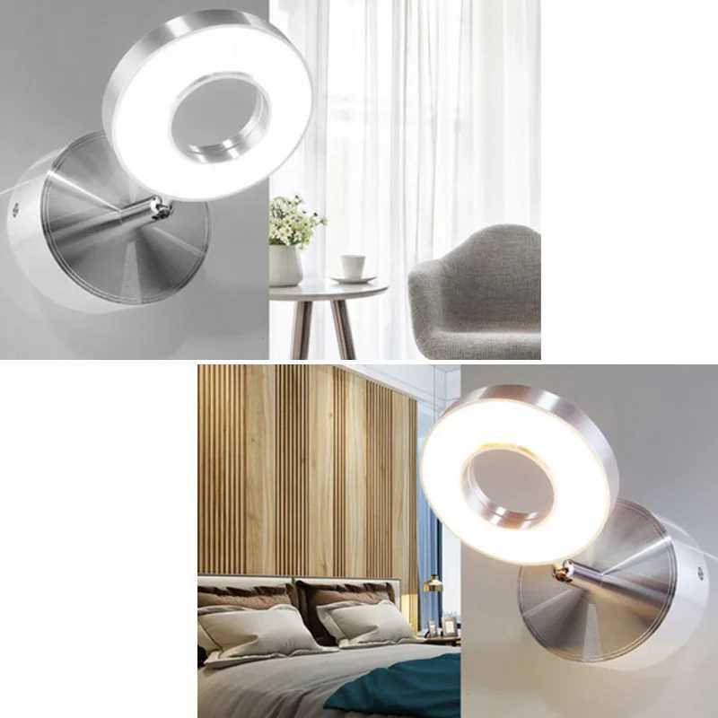 5W Silver Black LED Hose Wall Lamp Flexible Home Hotel Bedside Reading Wall Light Modern Fashion Book Lights Aluminum LED BulbsXJ250526