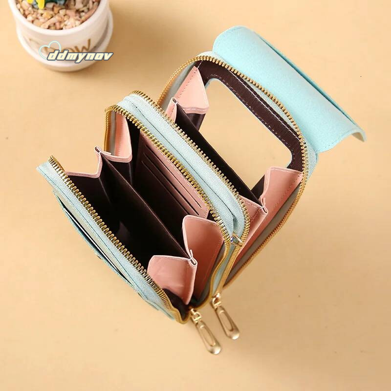 Buylor Women's Handbag Touch Screen Cell Phone Purse Shoulder Bag Female Cheap Small Wallet Soft Leather Crossbody ddmynov