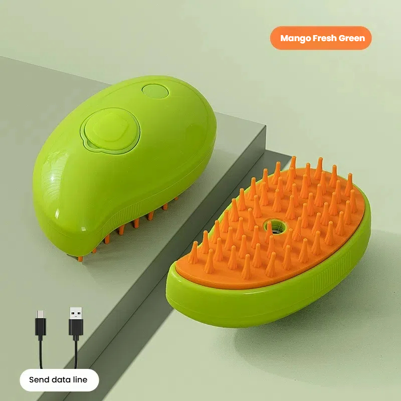 Non-Irritating Pet Grooming Mist & Brush Combo - Removes Floating Hairs Smoothly
