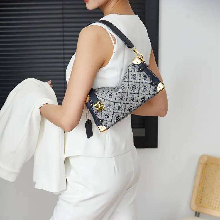 2025 Summer Box - Women's Universal Zipper Shoulder Bag, Structured Crossbody Purse for Casual & Office Baby Bag Organizer