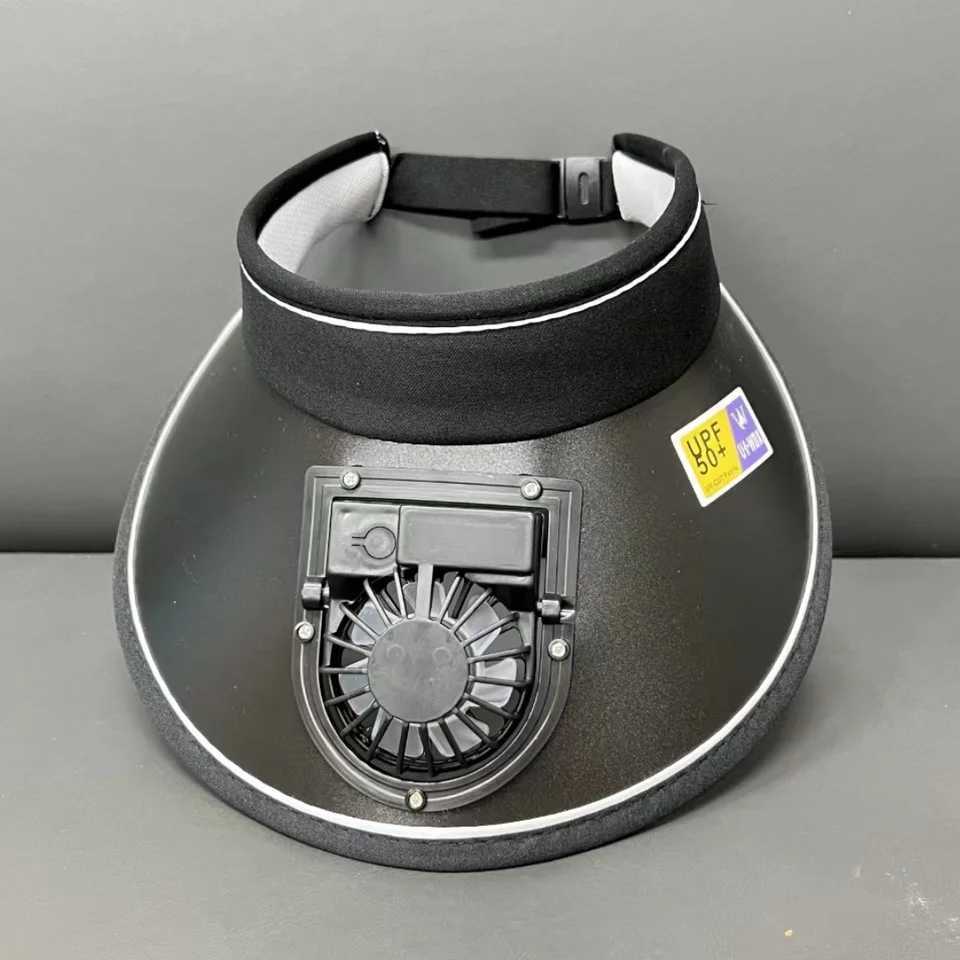 USB Charging Fan Hat UPF50+ - Wide Brim Sun Visor Cap with 3-Speed Cooling Fan Adjustable Breathable Fishing Hat for Men Women z250526TDY6