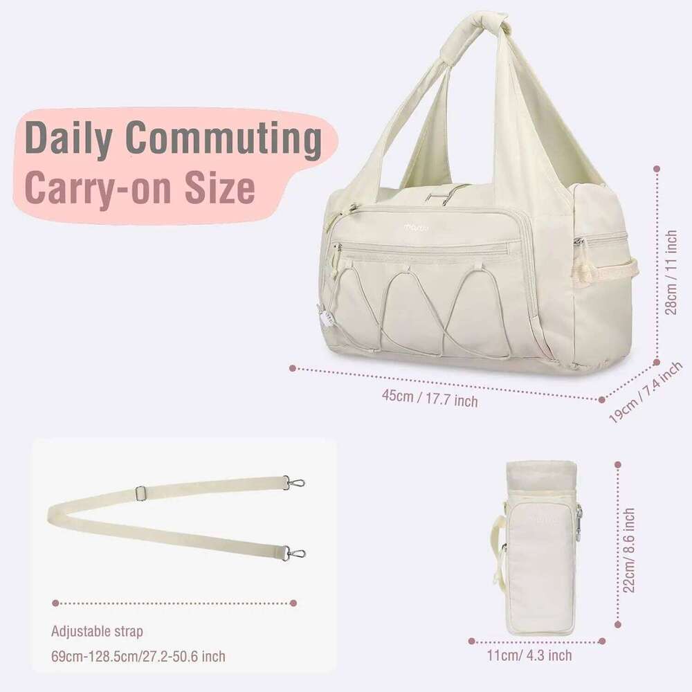 Women's Bags Designer MOSISO Women, Travel Workout Carry Ont Gym Duffle Bag With Shoe Compartment&Water Bottle Holder For Yoga