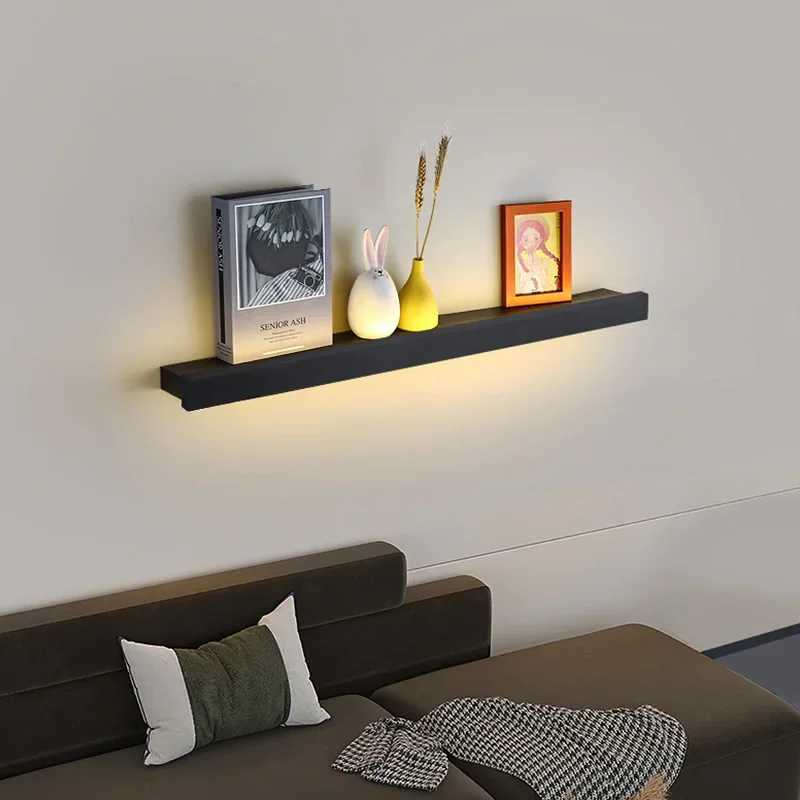 Bedroom Headboard Shelf Wall Light Nordic Modern Simple Long Strip Living Room Home Decor LED Lights Sofa Background Wall LampXJ250526