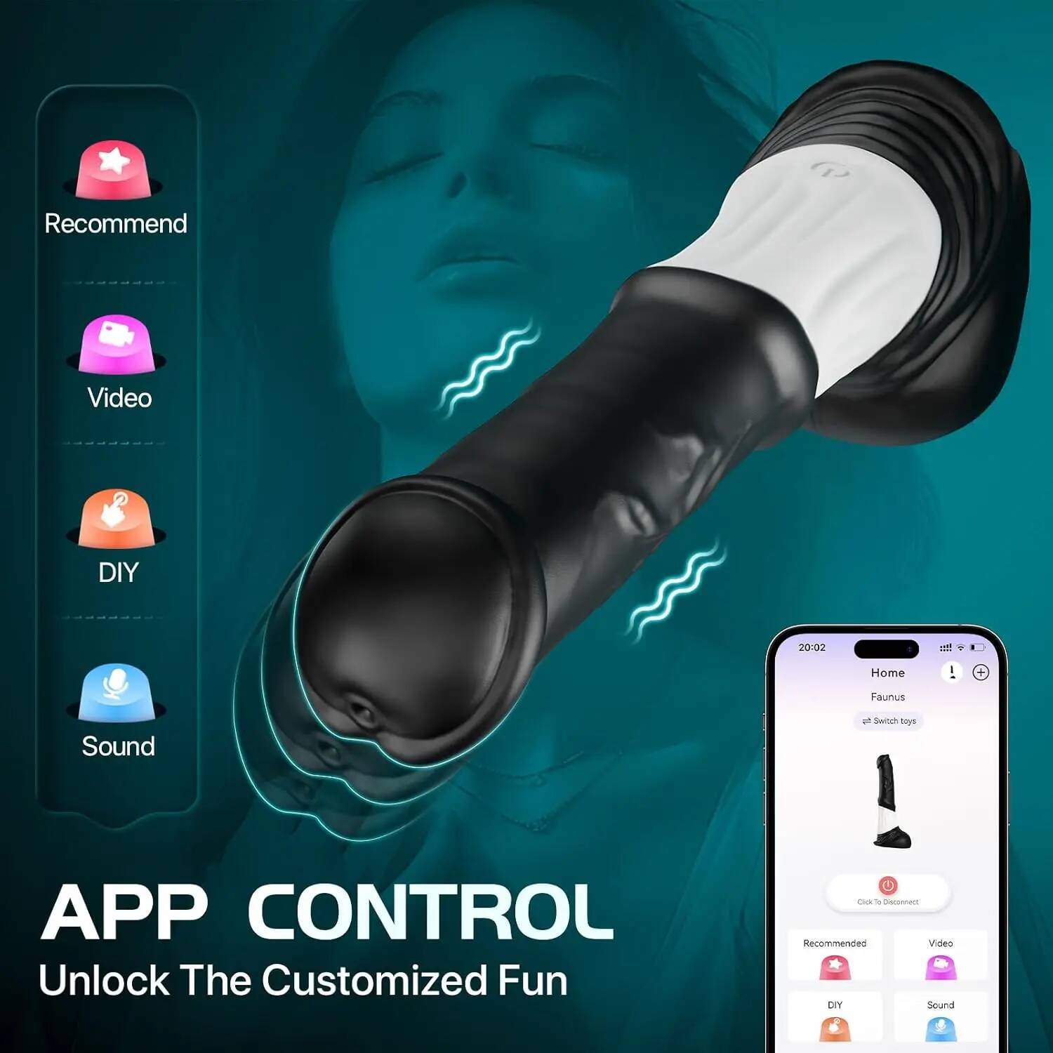 Thrusting Horse Vibrator 11.8" Fantasy Big Dildo with App Control