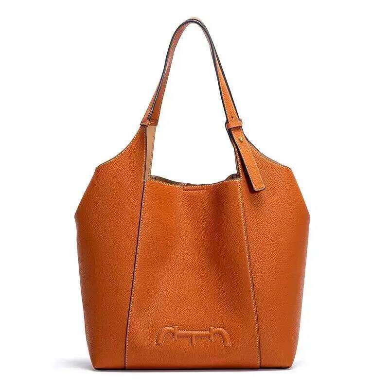 2024 New Handfashion Handbag Simple PU Material Large Capacity Commuter Wallet Classic Style Women's Tote Bag