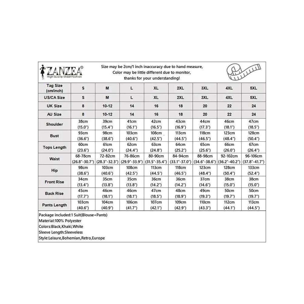 Elegant Women OL Work Wide Leg Trousers Suits Solid Tracksuit 2024 ZANZEA Summer Sleeveless Blouse Casual Pants Sets 2Pcs