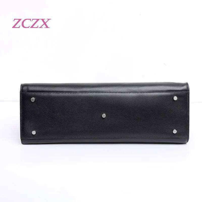 High Quality Women's Handbag Fashionable Commuting Genuine Leather Large Capacity Single Shoulder Crossbody Bag