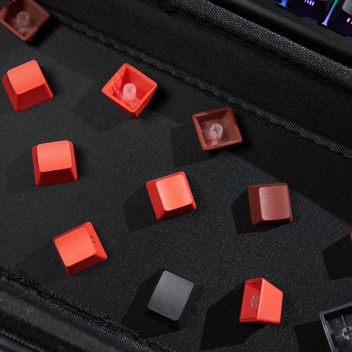 Lucky Red keyca PBT Side Printed Keyca Cherry Profile Shine Through Keyca For Mechanical Keyboard 61/64/84/87/104/108 R250526