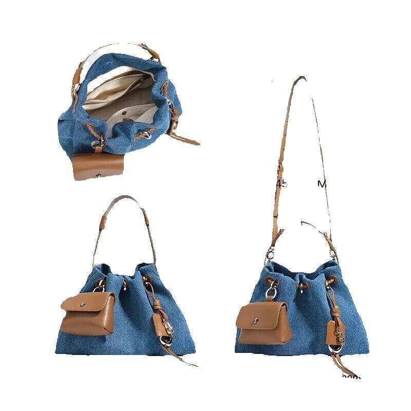 Designer Luxury Designer Luxury Fashion Women's Denim Handbag Minimalist Crossbody Messenger Lady Pouch Design Tote Shoulder Bag Spring Summer 20