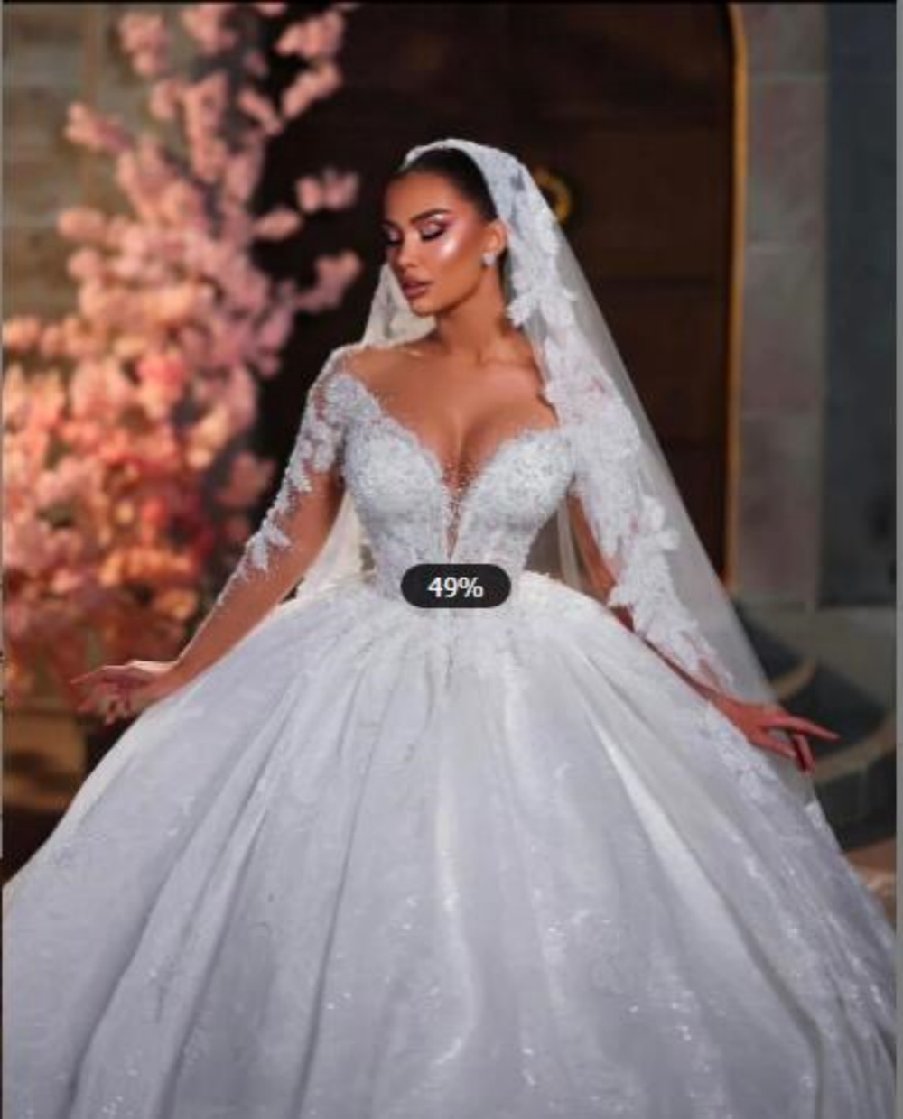 Modest Off The Shoulder Wedding Dress Ball Gown Elegant Appliques Lace Bridal Dress Customized Beads Sequined vestidos de novia