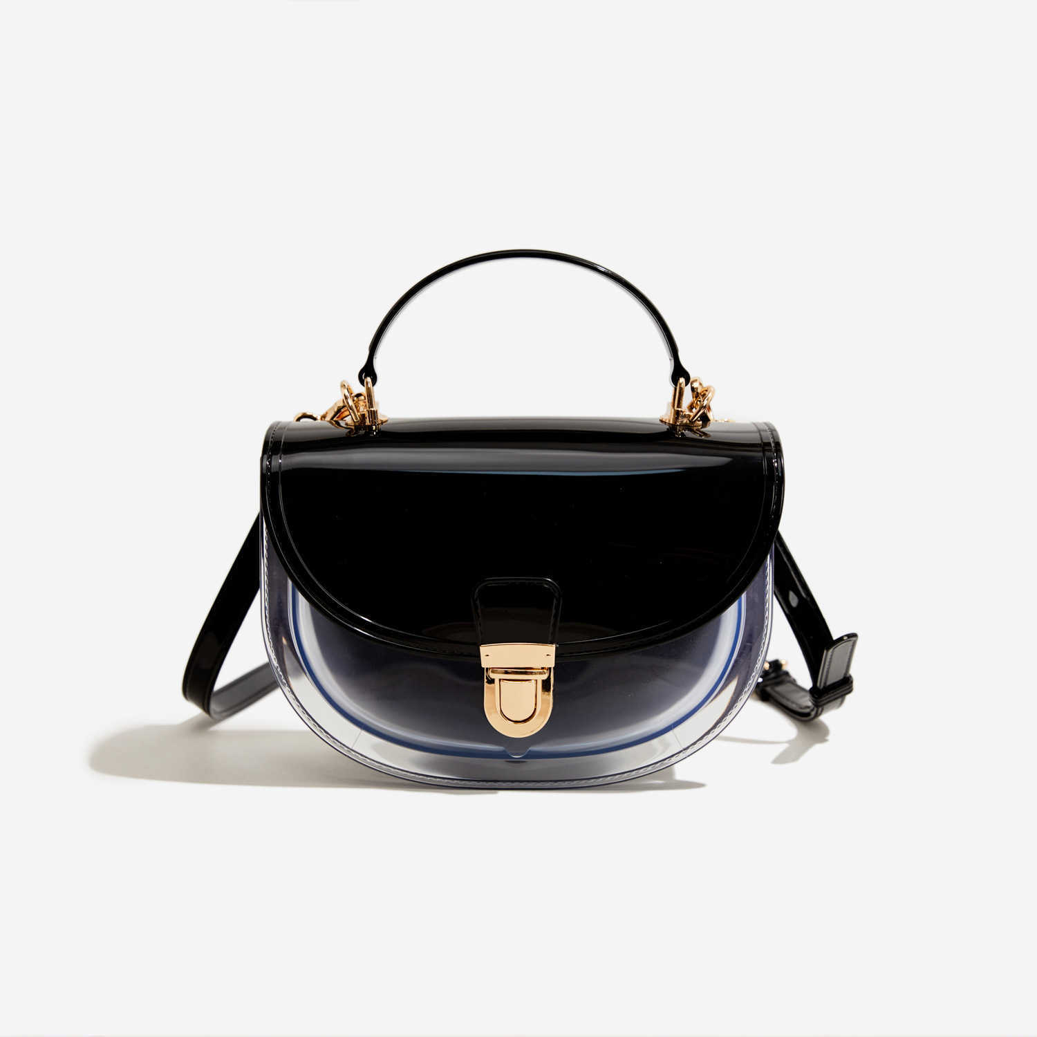 Pvc Transparent Jelly Bag Plastic Tote Bag Fashion and Versatile Crossbody Bag Resistant to Dirt and Easy to Wash