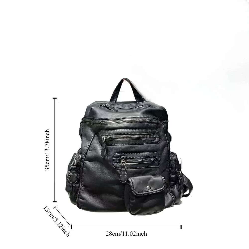 Women's Bags Designer Ladies' Fashion Y2k Vintage Hot Girl Backpack With Large Capacity And Multiple Pockets, Retro Rivet Single Shoulder Ha