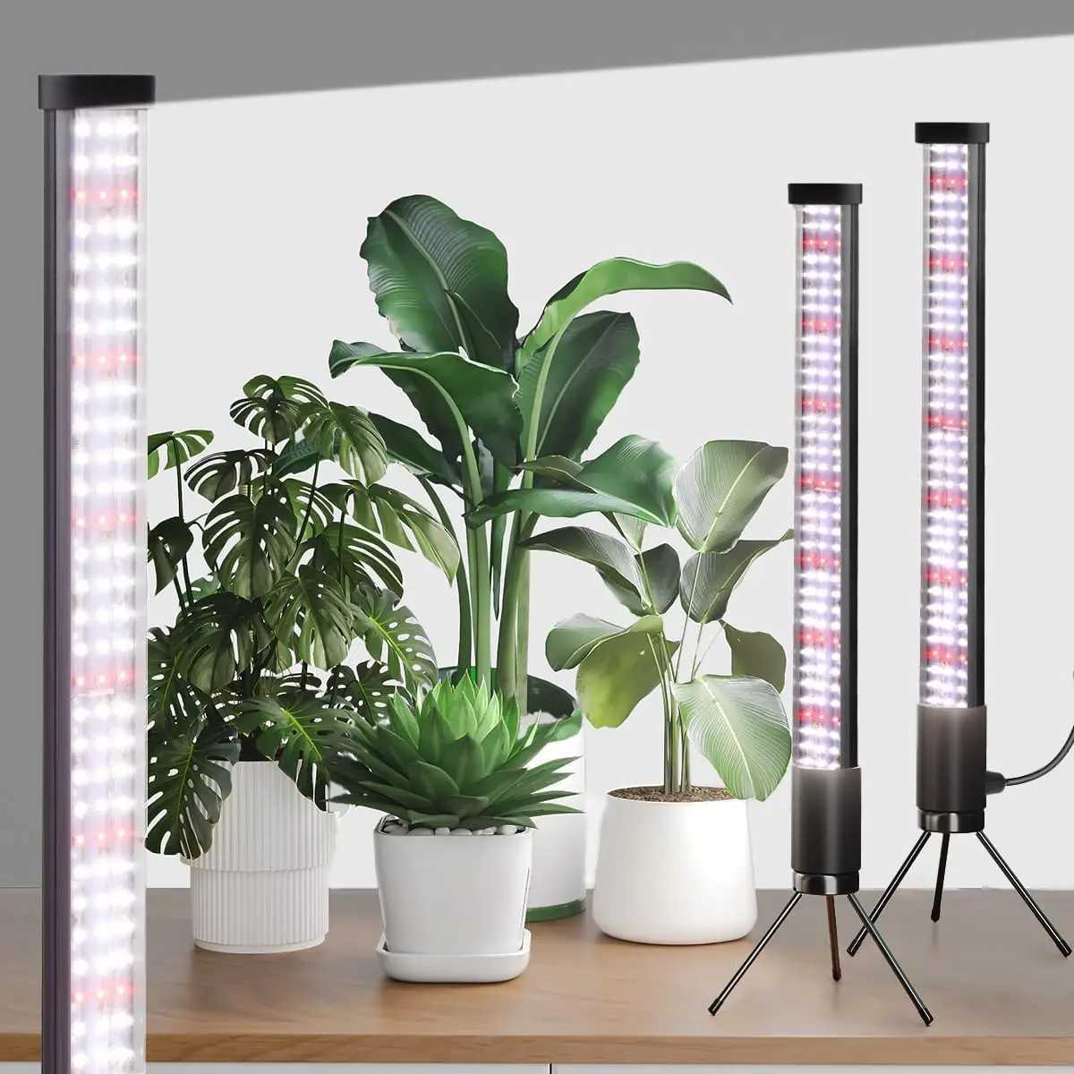 T10 LED Grow Light Tube Full Spectrum Plant Lamp Adjustable Dimmable Growing Lamp Hydroponics With Timer Indoor Plants LightXJ250526