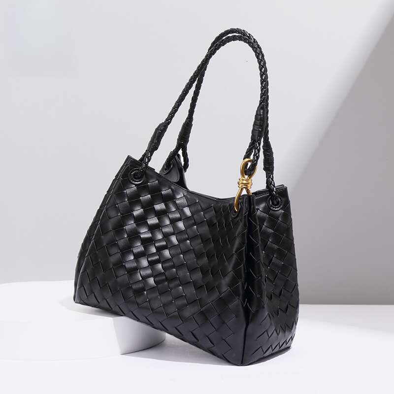 Luxury Fashion Two-Piece Set Mother And Child Single Shoulder Large Parachute Handbag Bucket High-End Woven Underarm Bag