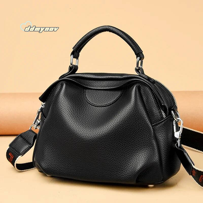 High Quality Soft Leather Tote Fashion Women Shoulder Messenger Large Capacity Wear-resistant Bag Handbag Sac ddmynov