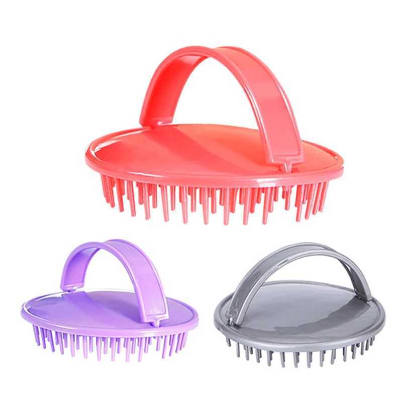 2pcs Head Shampoo Brush Head Massage Hair Washing Comb Scalp Body Shower Brush Care Hair Root Itching Hairbrush Home Salon Tools R250526