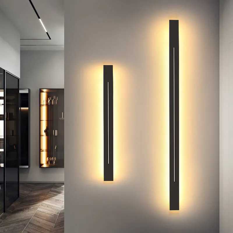 Nordic LED Lamp Home Decoration Wall Mirror Light Lighting Fixture Bathroom Bedroom Modern Wall Sconce Gold Black Metal AcrylicXJ250526
