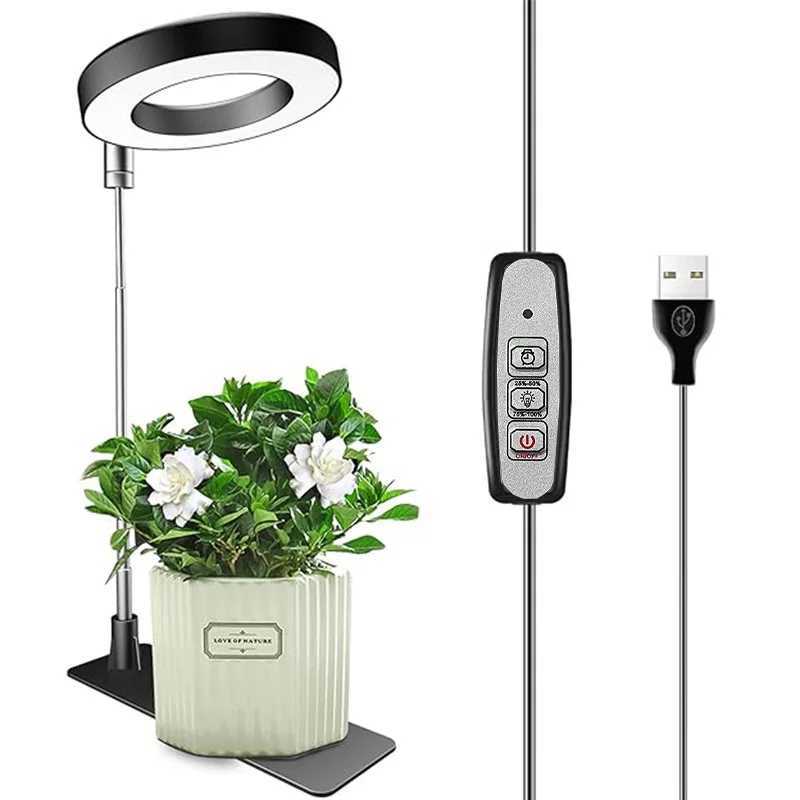 Full Spectrum Indoor Solar LED Growth Light Flower Floor Telescopic Fill Light Annular Plant Light Small Growth Light Phyto LampXJ250526
