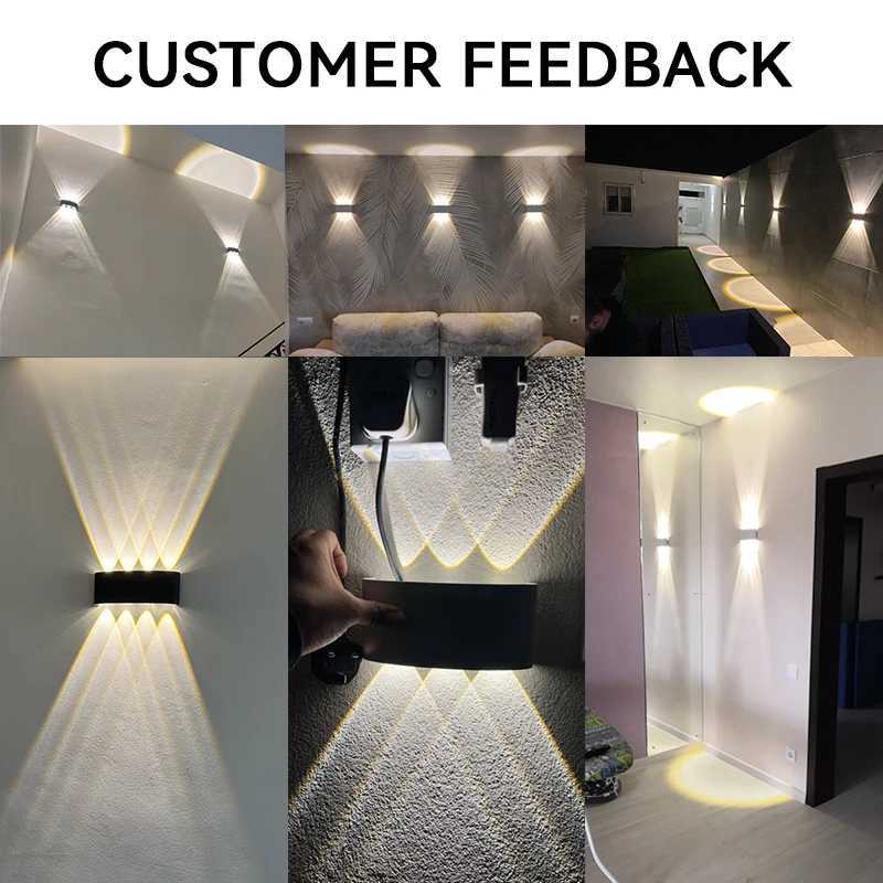 Up and Down LED Wall Lamp Waterproof IP65 Aluminum Interior Wall Light For Bedroom Living Room Corridor Indoor Outdoor LightingXJ250526