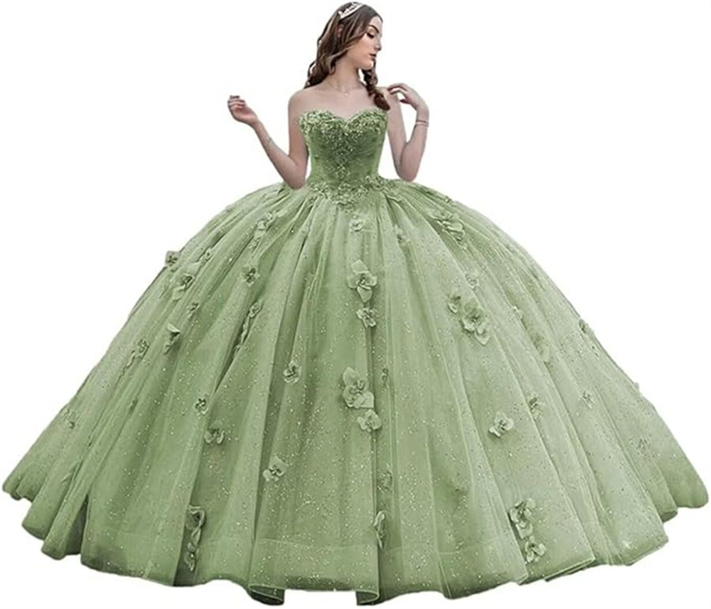Ball Gown Quinceanera Dresses Sequins Appliques Big Bow Sweetheart Tulle Lace-up Plus Size Sweet 15 16 Princess Birthday Party Gowns Vestidos De 15 An