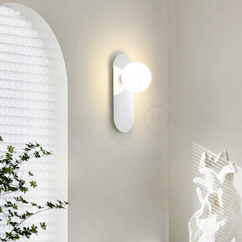 Modern bedroom bedside reading small wall lamp electroplated silver study living room childrens room adjustable angle wall lampXJ250526