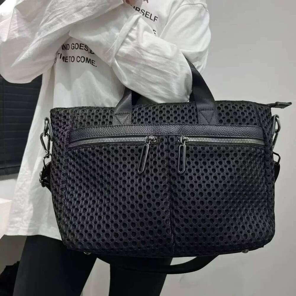 Women's Bags Designer Fashionable Casual Women's Mesh Handbag, Lightweight And Multi Pocket Splicing Handbag Suitable For Daily Use