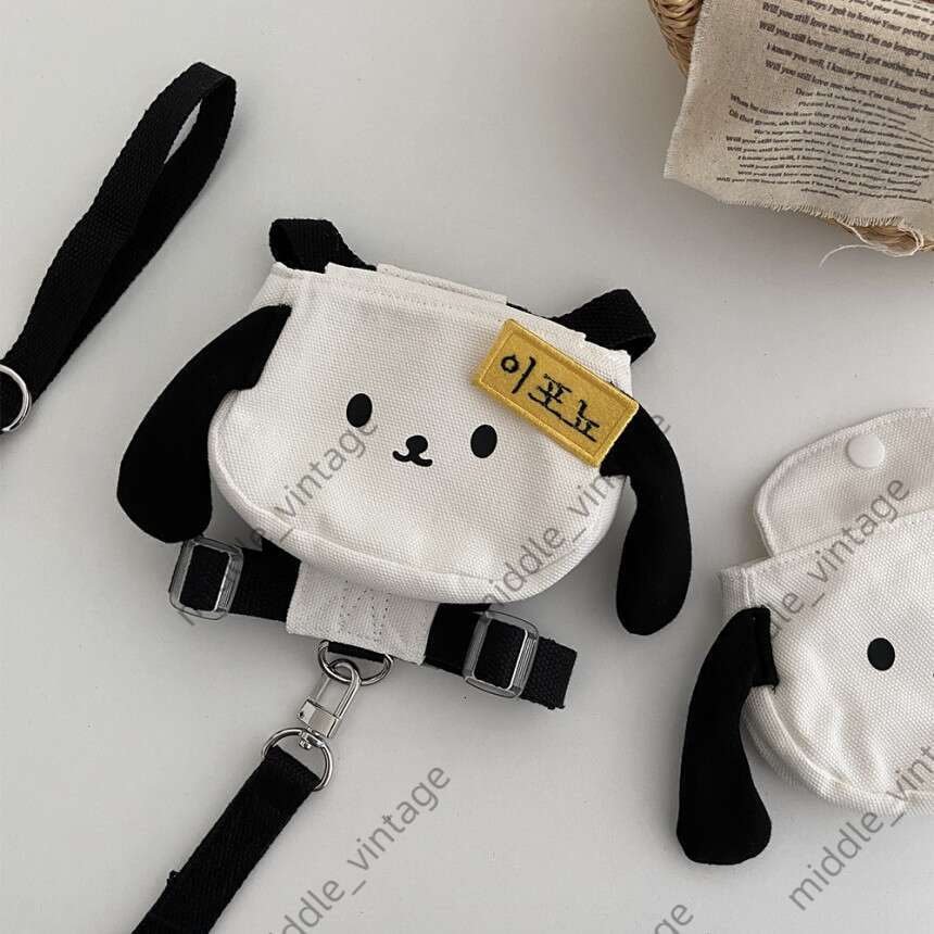 With Traction Rope Ins Style Puppy Cat Outdoor Pet Backpack School Poop Snack Bag Teddy Bichon Pomeranian