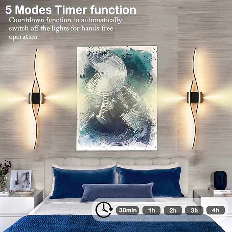 LED Rechargeable Wall Lamp No Punching No Wiring For Bedside Living Room Sofa Background Wall Stairway Decorative Wall LightsXJ250526