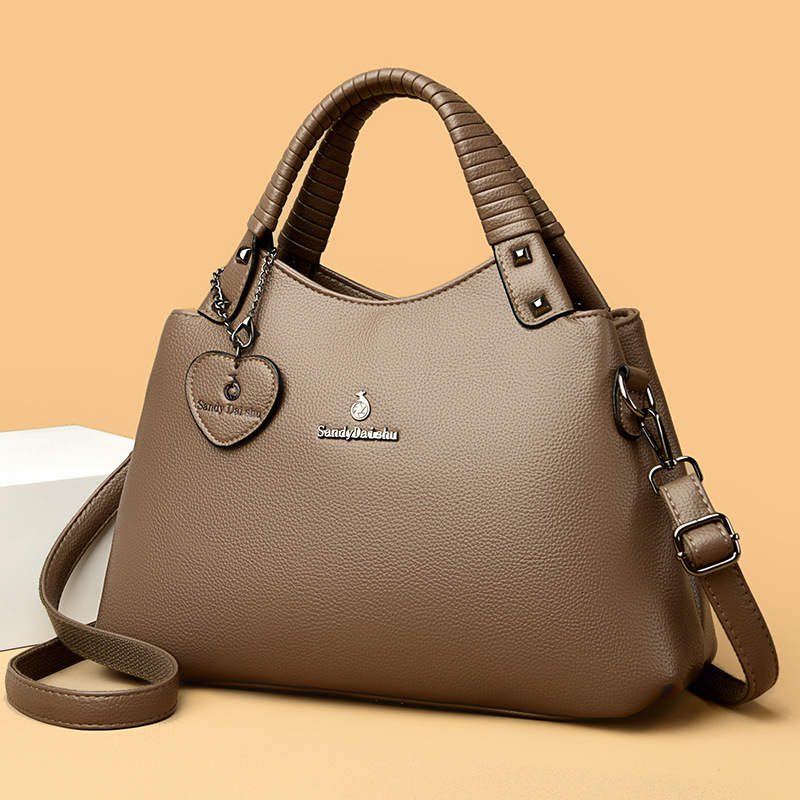 Designer Women's Handbag Urban Minimalist Tote Bag Fashion Lychee Pattern Office Commuter Bag Public Document Bag Portable Lightweight Shoulder B