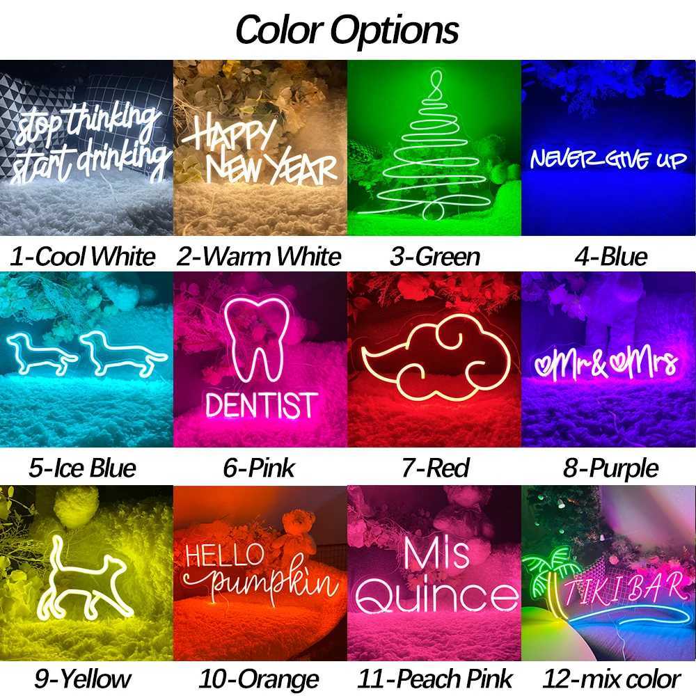 Neon LED Sign Good Vibe Only Bedroom Party Decoration Room Neon Lights Signs USB Party Home Room Wall Decor Neon Lamp W250526