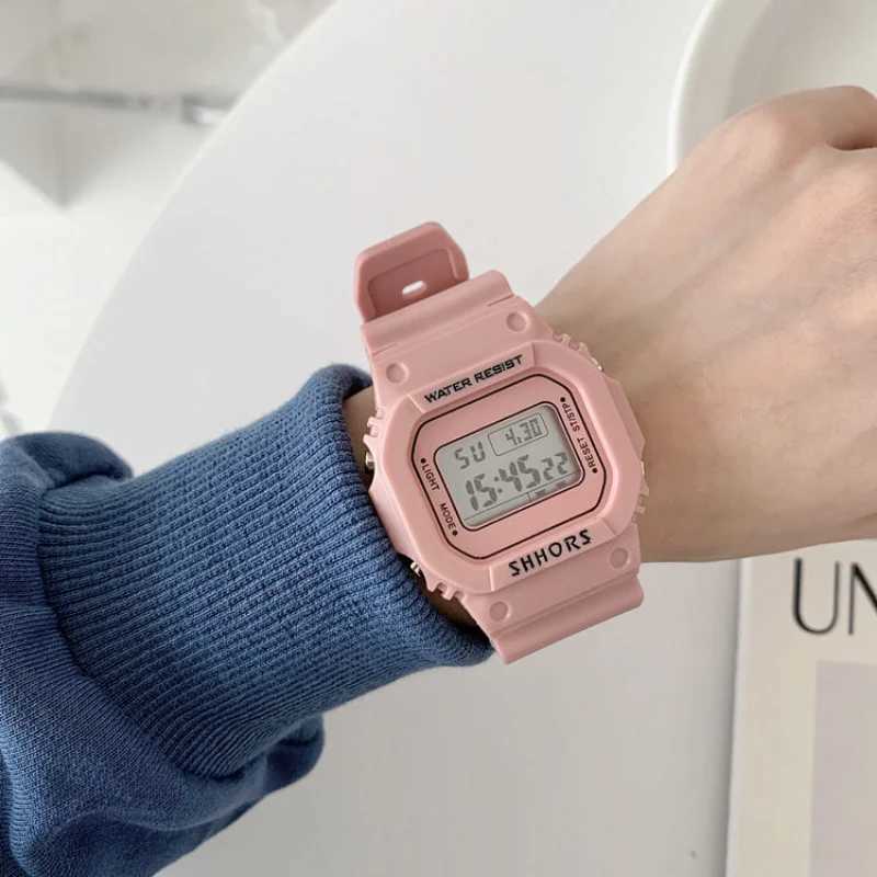 Fashion Women Watches Black White Casual Transparent Digital Sport Watch Lovers Gift Clock Children Wristwatch Couple Clock M250526