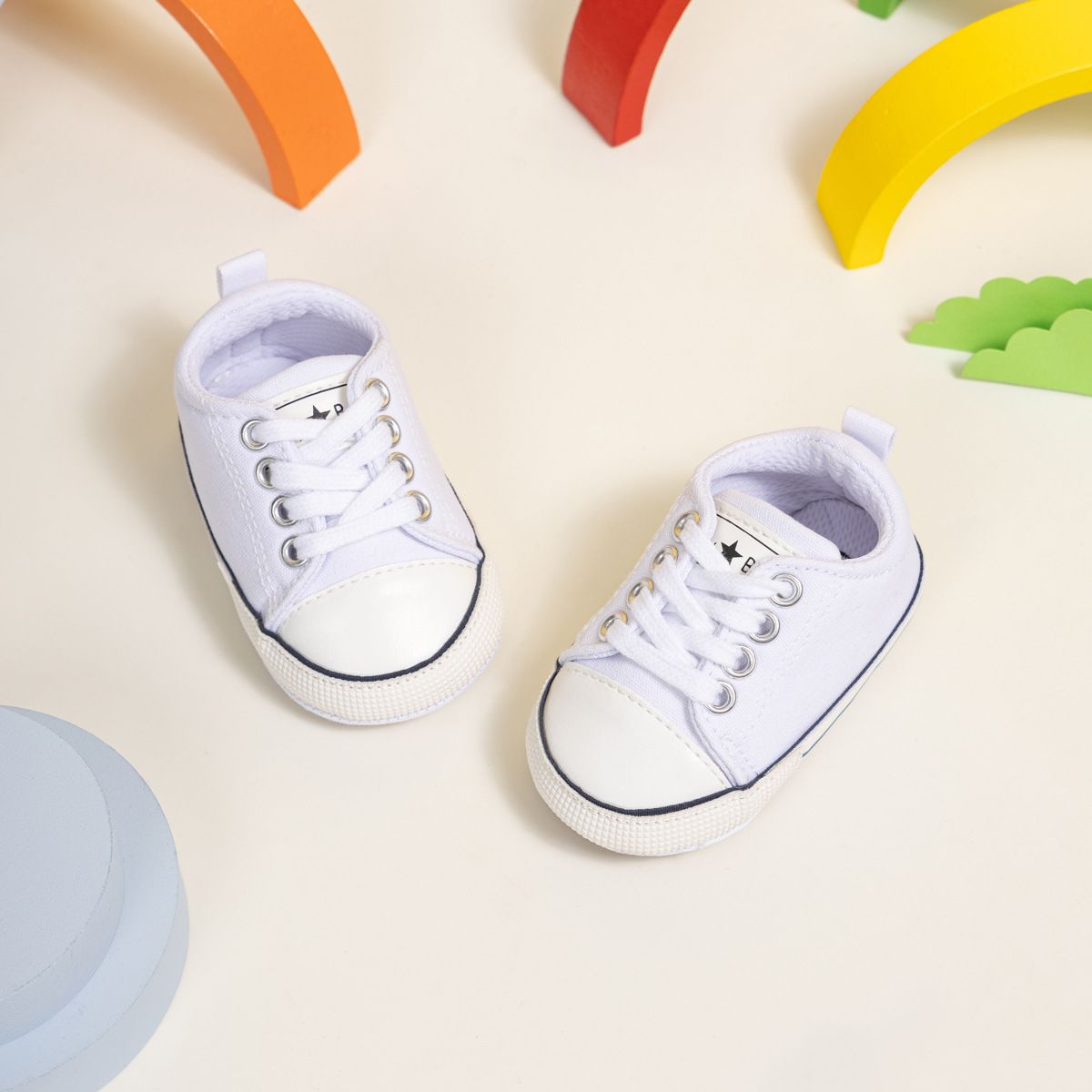 Newborn Classic Five Colors Boys Girls Baby Shoes Littlesprouts Casual Canvas Sneakers Soft Rubber Soles Anti-slip Unisex Infant First Walkers
