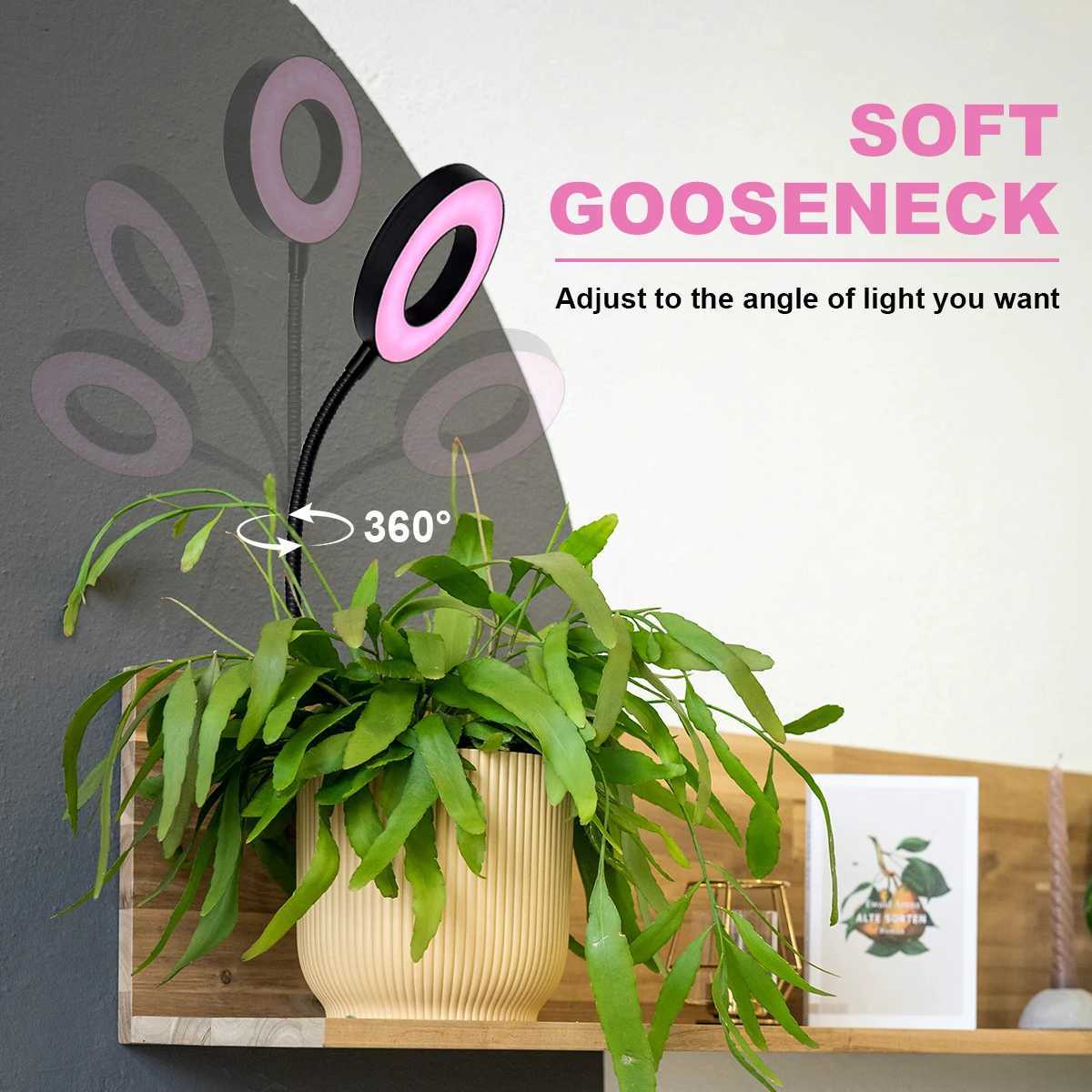 Ground Insert Hose Plant Growth Light LED Fill Light Timing USB 5V Indoor Pot Light Full SpectrumXJ250526