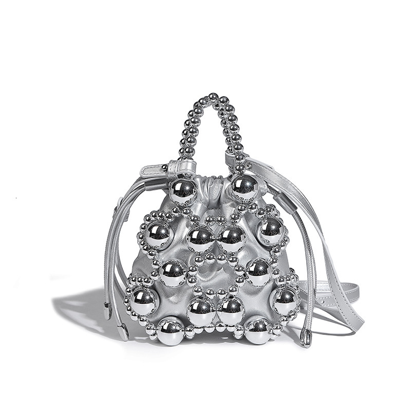 Niche Design 2024 Fashion Versatile Exquisite Hollow Woven Beaded High-end Handbag Crossbody Bag