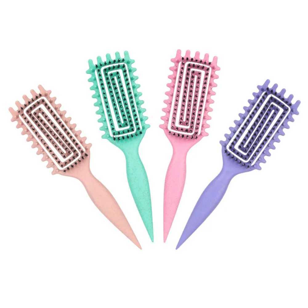 Hollow Detangling Hair Brush Women Curl Define Styling Brush Tangled Wet Curly Hair Comb Scalp Massage Brushes Styling Tools R250526