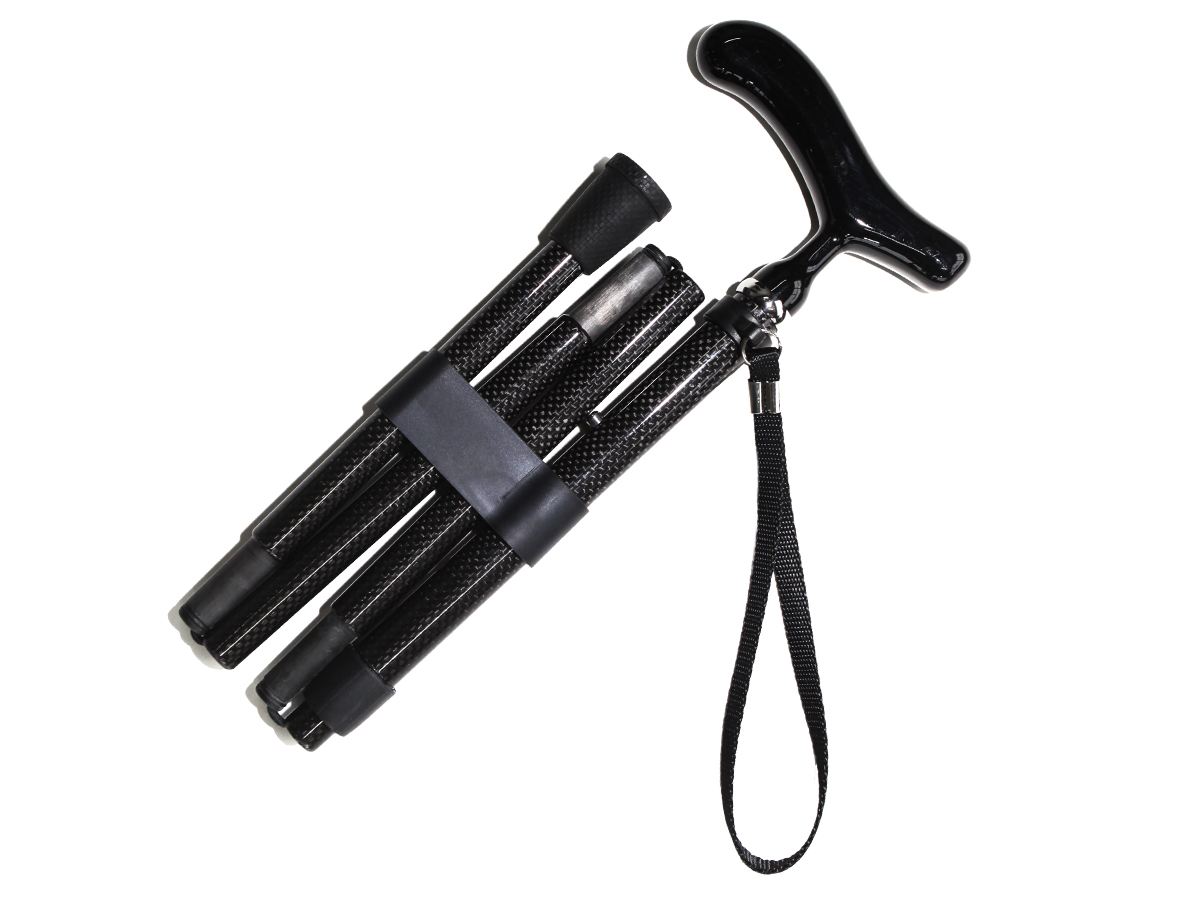 Natural Style Collapsible Walkers by Ageless Adventure: Premium Carbon Fiber Traveling Support