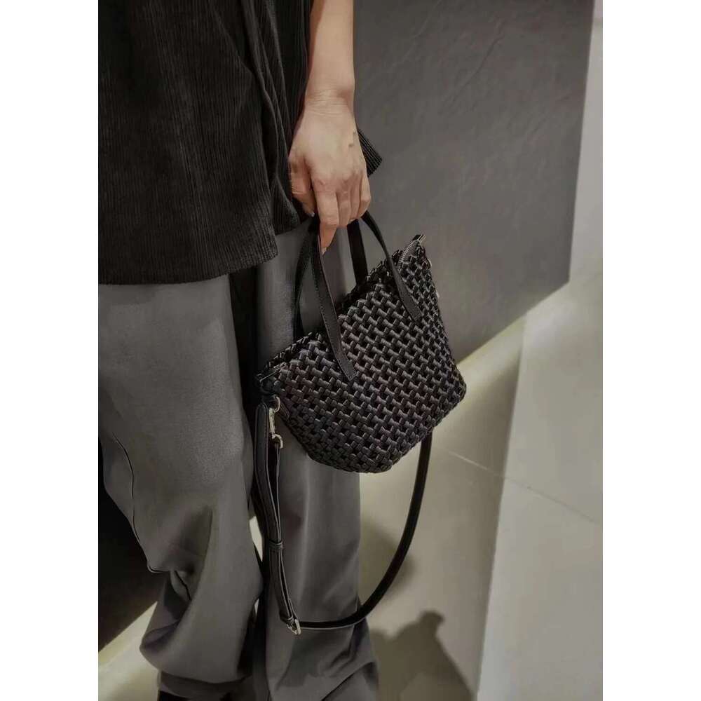 Designer Bag Women s elegant cross polyester Weaving shoulder Beach Shopping Woven Bucket bag