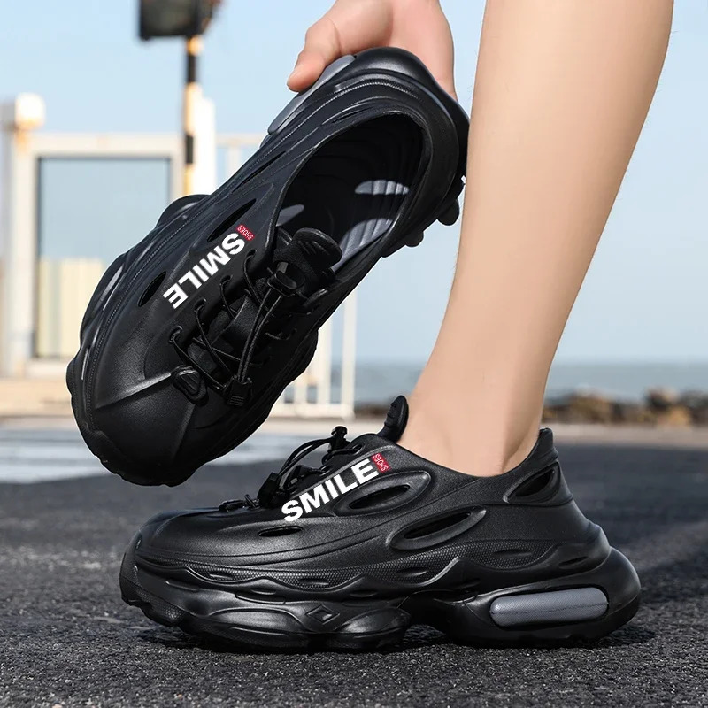 Mens Shoes Fashion Breathable Garden Summer Couple Sandals Nonslip Thick Bottom Outdoor Baotou Beach 250523BJ - view 6