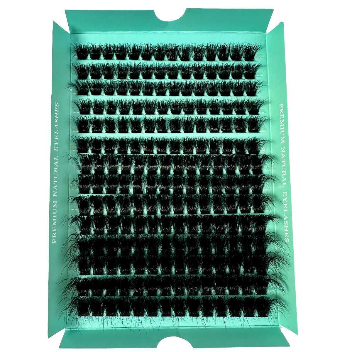 160D 8-20mm 5D Fluffy Thick Soft Individual DIY Clusters Eyelash Extension D Curl 280pcs Natural Segmented Eyelash Makeup Tools z250526VHM6