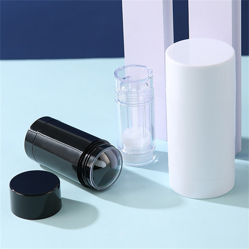 15ml 30ml 50ml 75ml Empty Black Deodorant Bottle Round Bottom Filling Stick Deodorant Container Refillable Twist up Tube