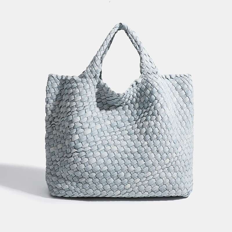 Women s handbag fashion Denim Shoulder Casual Tote Woven women shoulder bag bags