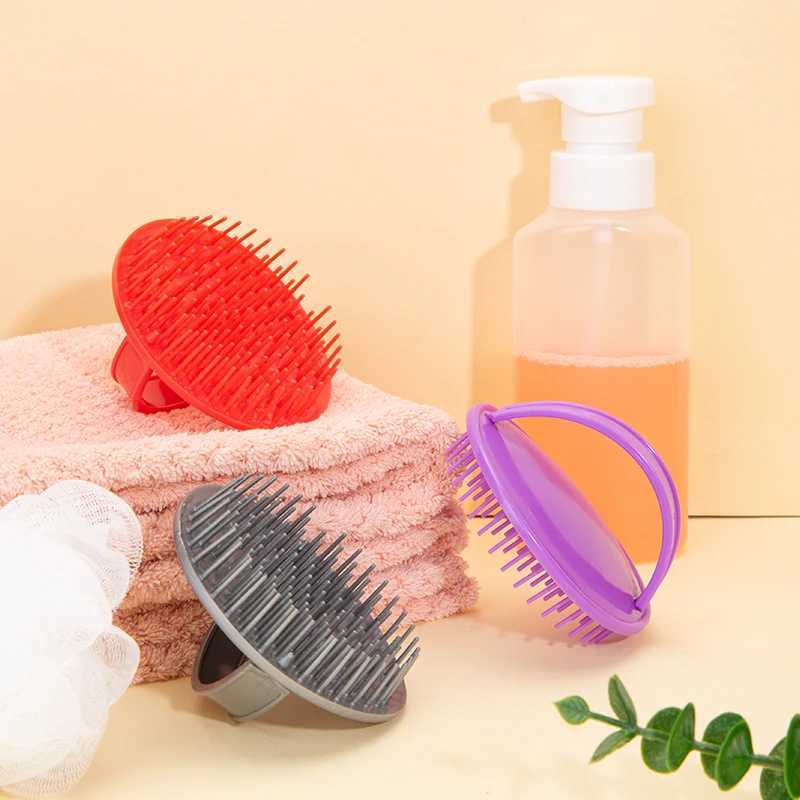 2pcs Head Shampoo Brush Head Massage Hair Washing Comb Scalp Body Shower Brush Care Hair Root Itching Hairbrush Home Salon Tools R250526