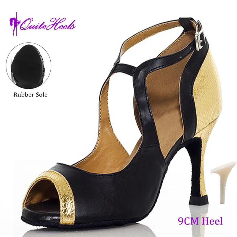 Latin dance shoes adult womens professional indoor softsoled wearresistant high heels 250526