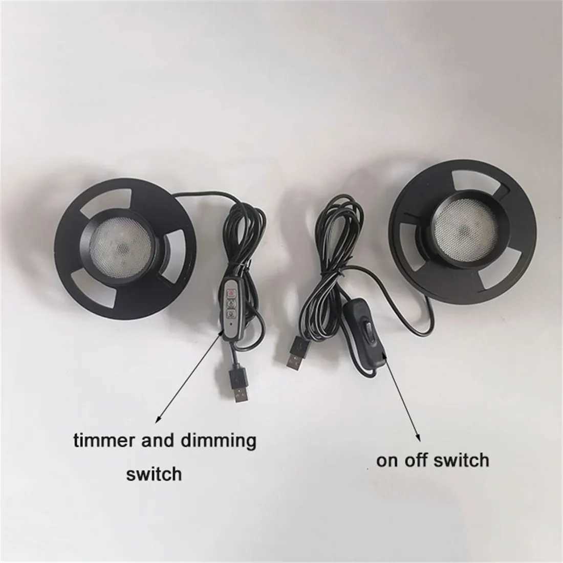 Round D10cm D12cm D15cm D20cm LED moss plant light breathable ecological bottle lamp USB aquatic grass light wanter plant lampXJ250526