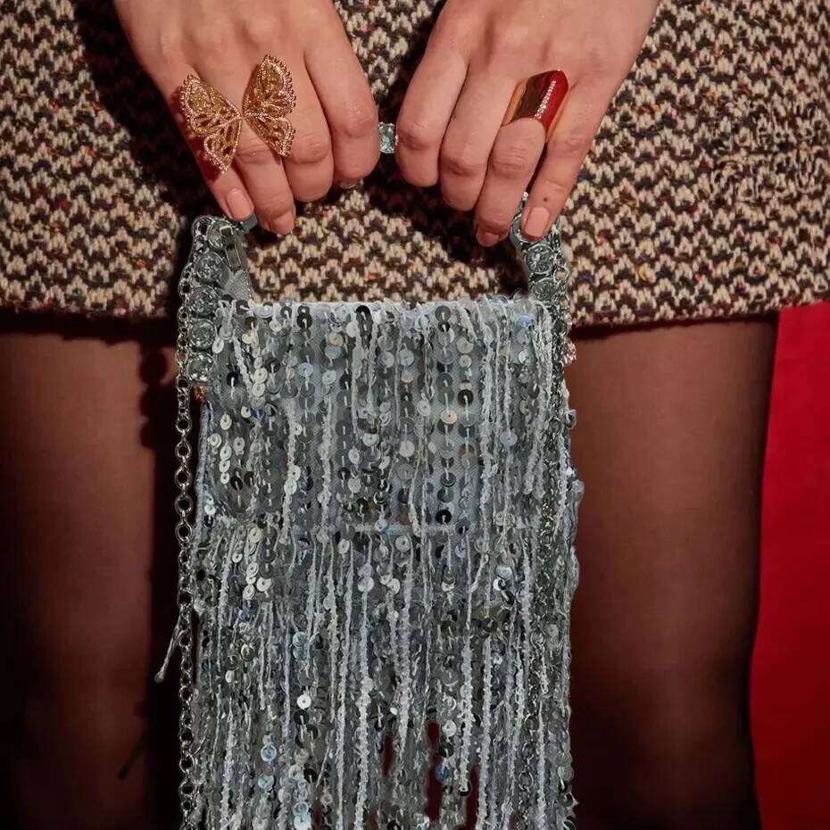 Women's Bags Designer Ladies' Fashionable Elegant Sequin Tassel Handbag, Sparkling Ladies' Wallet Suitable For Daily Use And Banquets